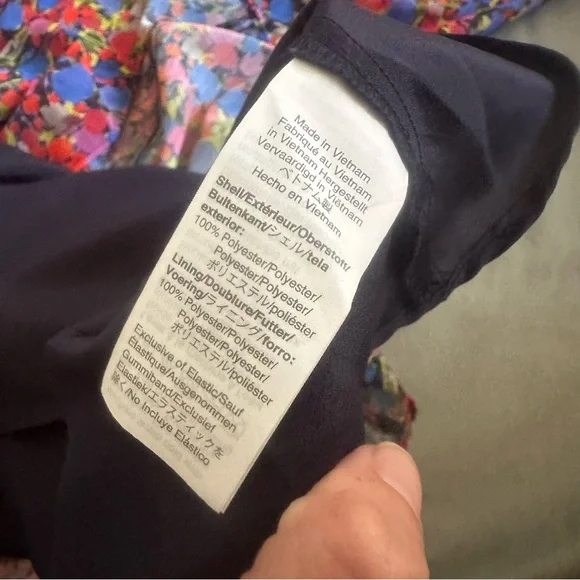 J.Crew Colorful Floral Long Sleeve Dress EUC Size M - Picture 6 of 7